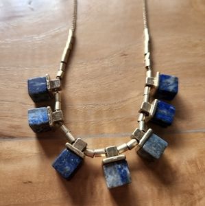 Gold and Turqouise Statement Necklace